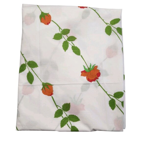 Vintage Wamsutta Ultracale Twin Flat Sheet Dior Rose No Iron 66 x 104 - Picture 5 of 8